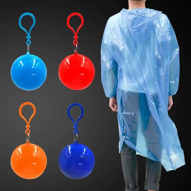 Emergency Poncho Rain - Bola Jas Hujan Sekali Pakai Warna