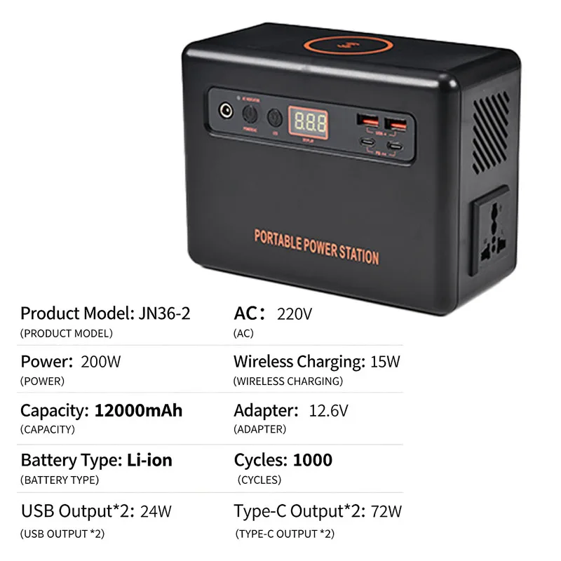 Stasiun Daya Portabel 200W, 22 - Solar Emergency Charger ulasan dan harga