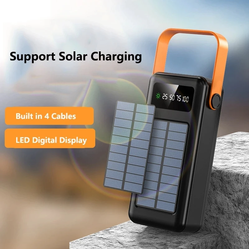 Power Bank 100000mAh dengan Pa - Solar Emergency Charger ulasan dan harga
