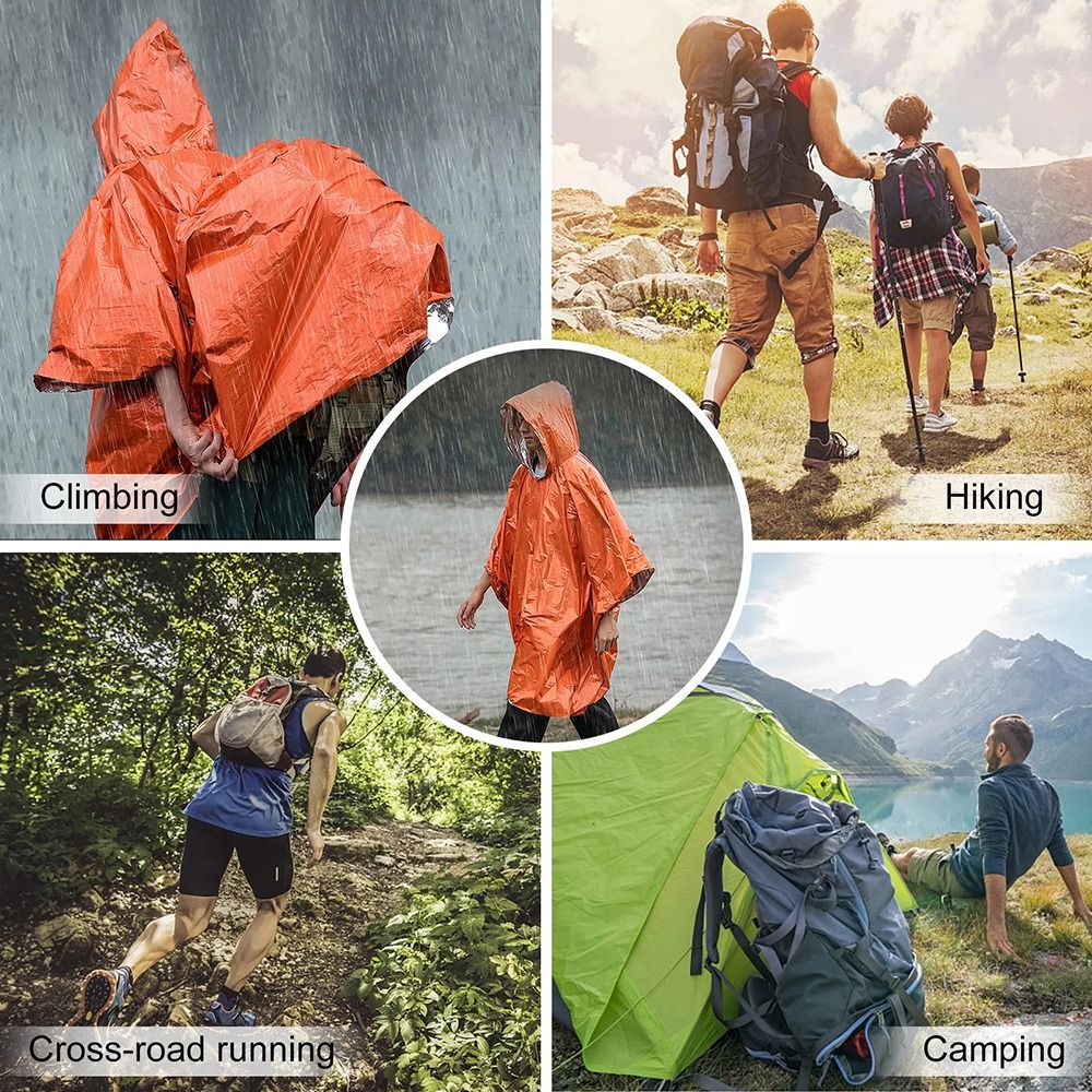 1Pcs Jas Hujan Darurat untuk H - Emergency Poncho Rain ulasan dan harga
